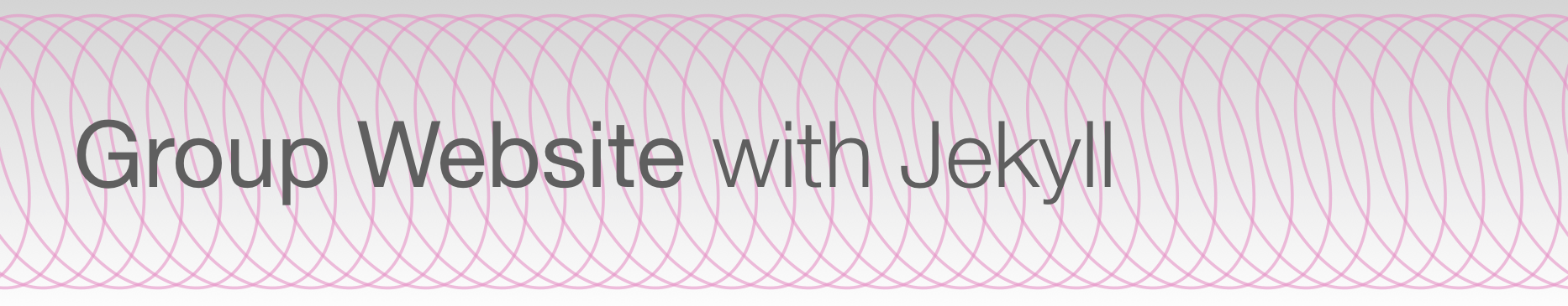 Group Website with Jekyll